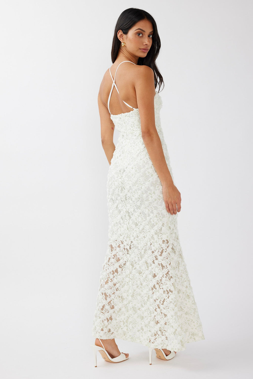 New Beginnings Sweetheart Neckline Lace Dress Mint