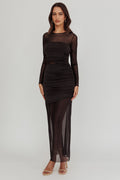 Harpa Mesh Maxi Dress Black